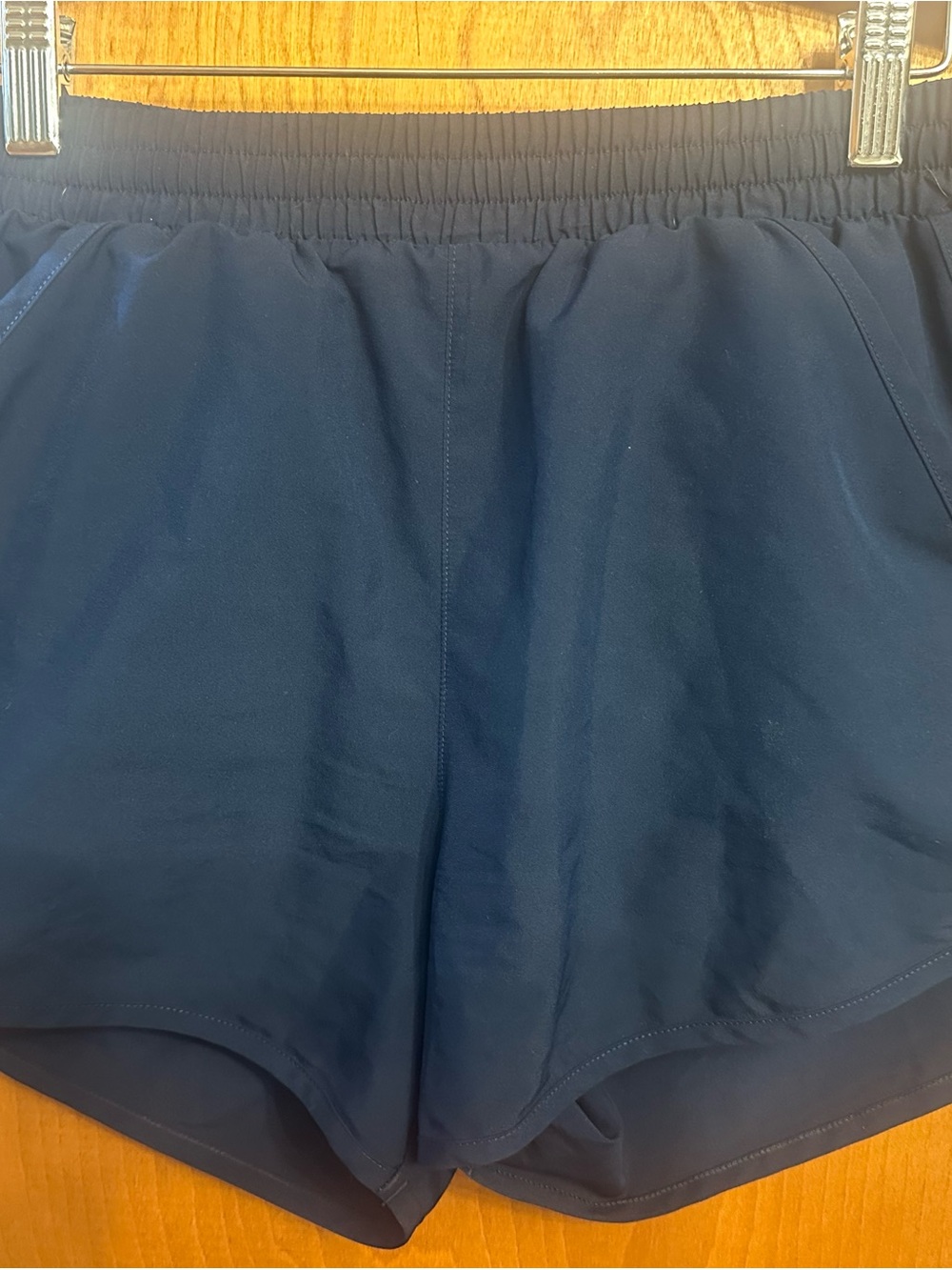 Under Armour Women's Navy Athletic Shorts with Elastic Waistband